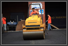 Opal Paving construction crew at work